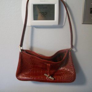 Longchamp Alligator/Crocodile Looking Fashion Purse